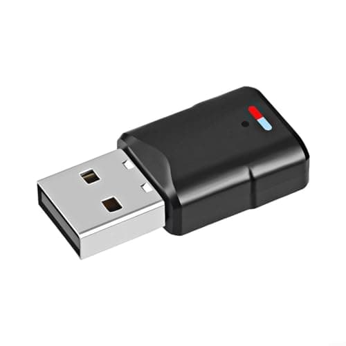 Risveglio 5.3 Audio Transmitter Adapter for PC Gaming Headset Speakers, Low Latency Wireless Dongle ATS2831 Chip Multi Platform Compatible and Play ABS Receiver