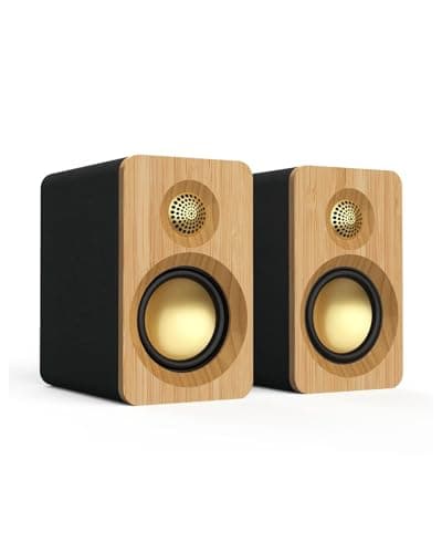 Onara Noble Compact Desktop Speakers 2.0 – 60W RMS-Bamboo Wood