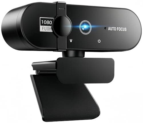 Full HD Webcam with Microphone, 1080P Web cam for PC, 120° FOV, Dual Microphone Streaming Webcam for Clear Stereo Audio, Plug and Play USB Web cam for Zoom/Teams, Conferencing and Video（Black-1080P）
