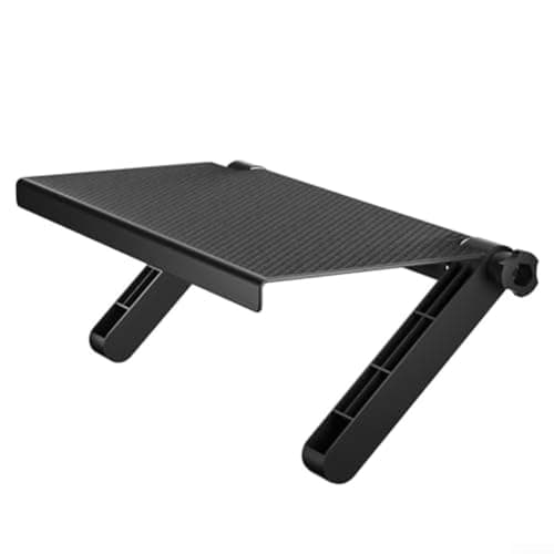 Shophubio Monitor Storage Rack: Adjustable Screen Top Shelf for TV, Set Top Box Holder, VR Sensor Mount Stand, Soundbar Support Bracket, Router Modem Organizer