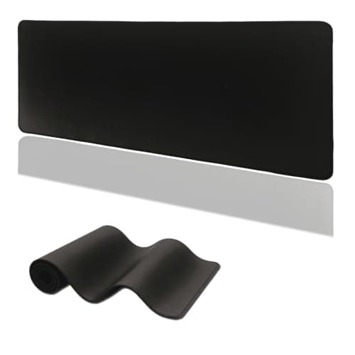 Large Mouse Pad 600x300x3MM, Mouse Mat with Rubber Base, Desk/Table Pad with Excellent Precision and Speed, Gaming Mousepad with Stable Grip on Smooth Surfaces (6030Black)