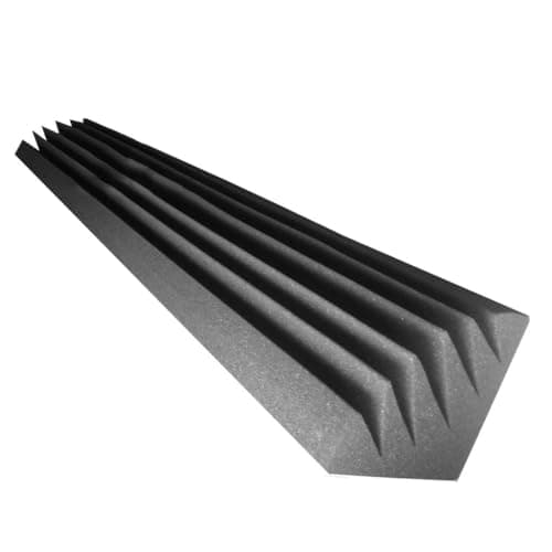 2 Pack — Acoustic Foam Corner Bass Traps | Acoustical Foam Panels | Audio Soundproofing Record Studio Treatment | Sound Insulated Angled Block | (2x KLIN-Min, 100cm (39.4 inches))