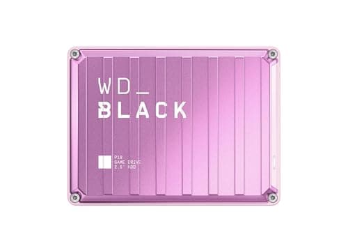 WD_BLACK P10 6TB Game Drive, Portable External Hard Drive for On-The-Go Access to Your Game Library, Works with Playstation, Xbox, PC, Save up to 150 games, Includes One Month Discord NITRO offer-PINK