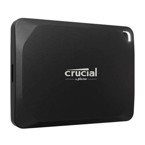 Crucial X10 Pro 2TB Portable SSD, Up to 2100MB/s Read and 2000MB/s Write, USB-C 3.2 Gen2, Black