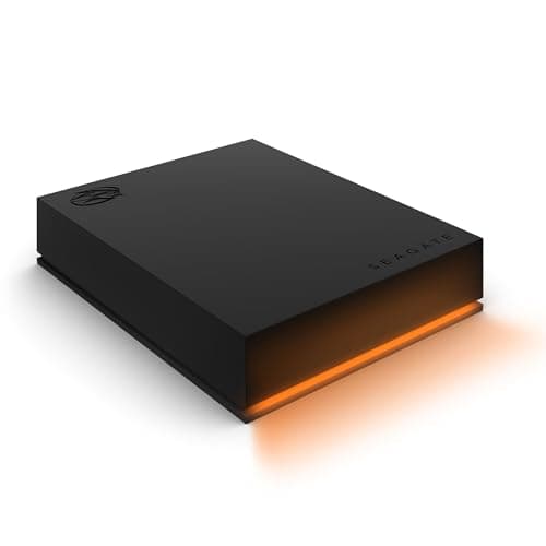 Seagate FireCuda Gaming Hard Drive 5TB, External Hard Drive HDD, USB 3/2, RGB LED lighting, Data Rescue Services (STKL5000400)