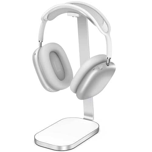 VICHYIE Headphone Stand, Headset Holder for Desk - Silver White