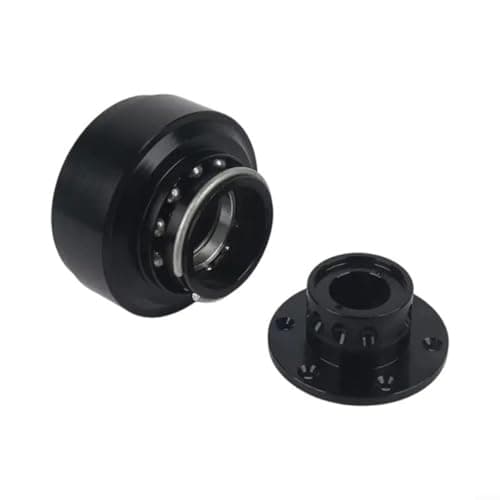 Glewi Quick Release Steering Wheel Adapter, For Racing Simulator, For MOZA R9/R16/R5 Direct Drive Base, Aluminum Alloy Design, Black/Red(Black)
