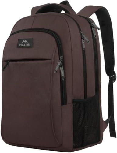 MATEIN Travel Laptop Backpack 15.6 Inch, Work Bag Lightweight Laptop Bag | Anti Theft Business Backpack, Water Resistant School Rucksack Gift for Men and Women