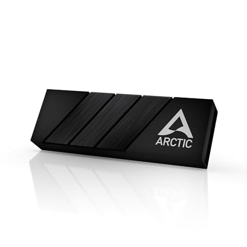 ARCTIC M2 Pro - Heatsink cooler for M.2 2280 SSD, with ARCTIC TP-3 thermal pads, compatible with PC & PS5, for dual and single-sided SSDs - Black