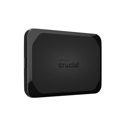 Crucial X10 4TB External Portable SSD Drive - Up to 2100MB/s, USB-C 3.2 Gen2, IP65 Dust and Water Resistant, External Solid State Drive, Black - CT4000X10SSD9C02