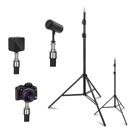 Solwim 2 Pack VR Tripod Stand, HTC Vive Base Station Compatible Sensor Stand and Base Station Mount for Vive Sensors or Oculus Rift Constellation（2pack Tripod Stand Set，Black）