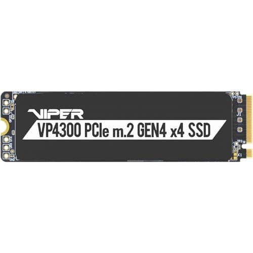 Patriot Viper VP4300 2TB M.2 2280 PCIe Gen4 x 4 Solid State Drive - VP4300-2TBM28H | Compatible with PS5; Form factor: M.2 2280; Interface: PCIe Gen4 x 4.
