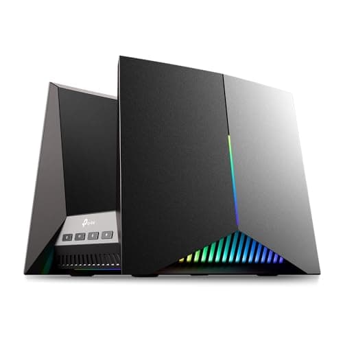 TP-Link Archer GE800 Wi-Fi 7 Tri-Band BE19000Mbps Router, 2 Ports 10G 4 Ports 2.5G, Channels 320MHz, 4K-QAM, Multi-Link, Beamforming, 8 Internal Antennas, Home Shield, IoT, EasyMesh Compatible,