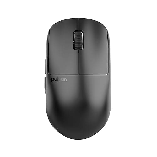 Pulsar Gaming Gears X2H Wireless Gaming Mouse, Mini, Black | Ultra Lightweight 1.83 oz (52 g), Symmetrical, Optical Switch, 2.4 Ghz 1 ms, 26000 DPI, PAW3395 Sensor