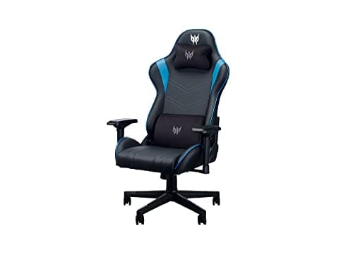 Acer Predator Rift gaming chair PGC010 - (4D armrests, height adjustable, reclining back, lumbar support, 120 kg max capacity, PVC leather, black)