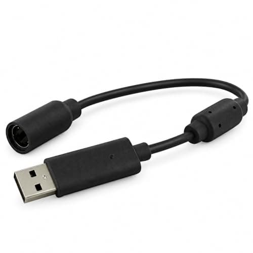 PA Products BLACK FITS THRUSTMASTER FERRARI RACING STEERING WHEEL USB BREAKAWAY CABLE FITS Xbox One, Xbox 360, Xbox Series X/S & PC - Detachable Anti-Trip Quick Release