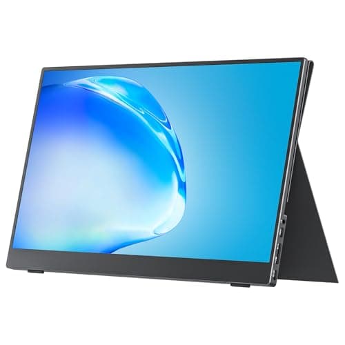 cocopar Portable Monitor 15.6 Inch 1080P FHD 60Hz 85% sRGB Travel Monitor with Speaker HDMI USB-C Second Screen for Laptop MacBook Surface PC Xbox PS4/5, VESA Mountable, with CoverStand