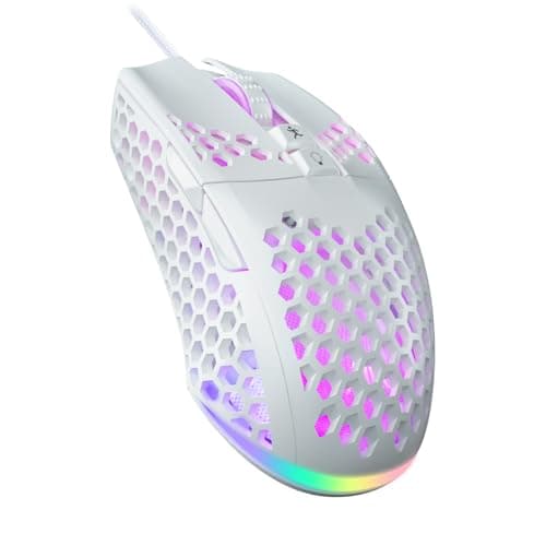 Strikonx SOLAKAKA SM900 Ultralight Wired Gaming Mouse for PC/Mac (White)