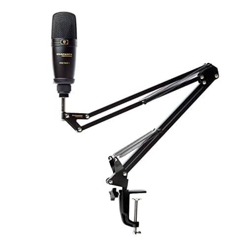 Marantz Professional Pod Pack 1 USB Microphone with Boom Arm | Includes Boom Arm, Plug and Play USB, PC and Mac Compatible, for Voice Chat, Content Creation, Gaming, Streaming and Podcasts