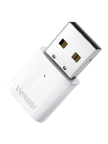 UGREEN USB Bluetooth Adapter 5.0 for Windows 11/10/8.1/7 (White)