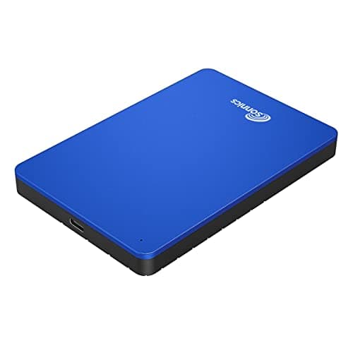 Sonnics 1TB Blue External Portable Hard drive type C USB 3.1 Compatible with Windows PC, Mac, Smart tv, XBOX ONE & PS4