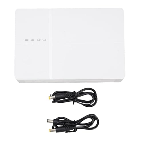 Yanmis Mini UPS Battery Backup, 6000mAh Output 12V2A/9V1A Uninterruptible Small UPS Power Supply for WiFi Router Phone Camera