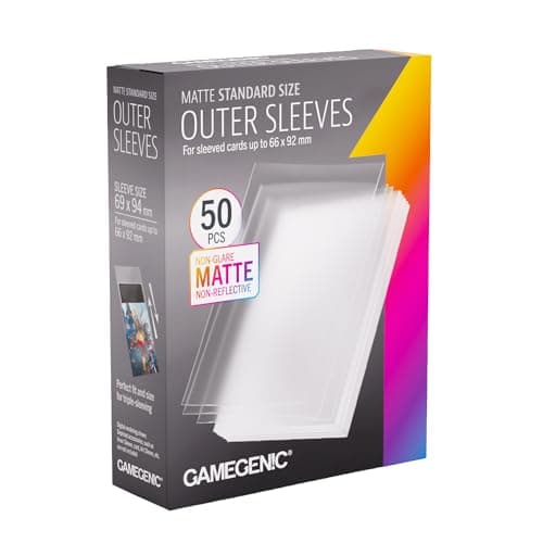 Gamegenic | Unit Matte Outer Sleeves Standard Size 50 Pack | Accessory