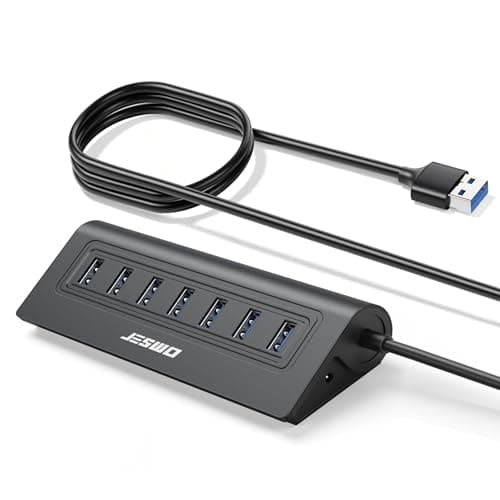USB 3.0 Hub 7 Ports, JESWO USB Hub Multi USB Extender for PC Laptop