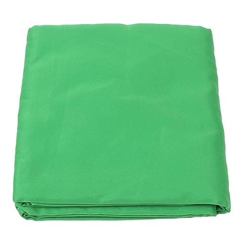 Tbest Green Screen Background 2x3m Photography Backdrop for Video Production, Live Streaming & Photo Editing - Cotton Polyester Blended Fabric, Wrinkle-Free, Chroma Key Compatible