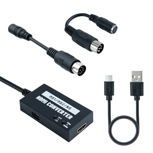 Mcbazel SEGA Megadrive 1080p HDMI Adapter for Mega Drive 1/Mega Drive 2/NEOGEO, Aspect Ratio Switch for 16:9 or 4:3