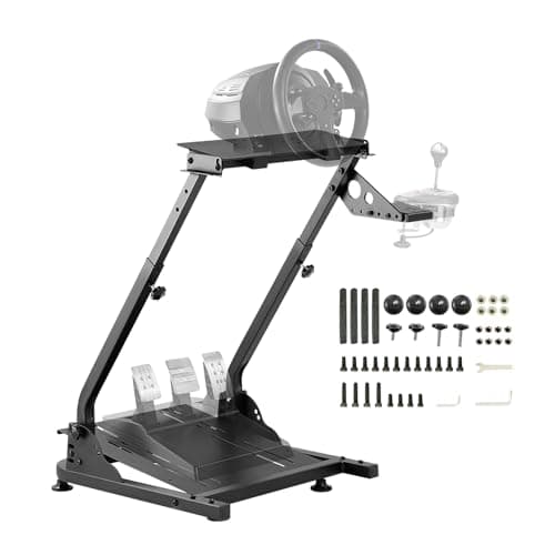 Grefinity Steering Wheel Stand, Height Adjustable Sim Racing Cockpit | Racing Simulator Cockpit for Logitech G920 G29 G923 G27 G25, Thrustmaster T300RS TX F458 T500RS T150 Xbox PS4 PS5 PC