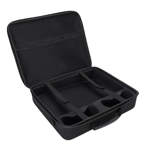Durable Gaming Console Protective Bag Shockproof Travel Carrying Case for Gamers Scratch Proof Fit for Slim Console (Black)