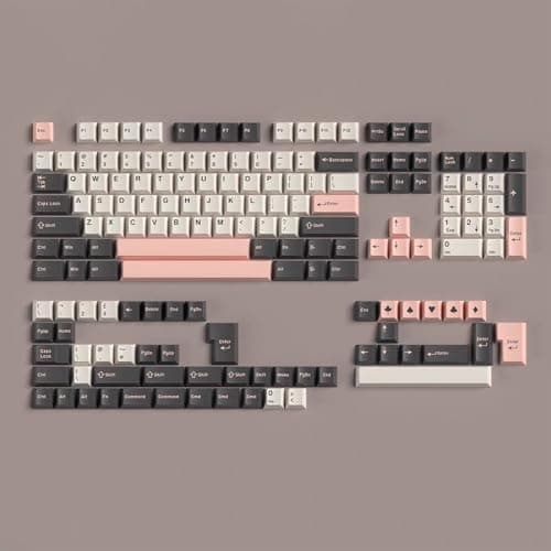 163 Keys Doubleshot Keycaps Cherry Profile Olivia Keycap Set | Fit for 60% 65% 75% 95% Cherry Mx Switches Mechanical Keyboard Alice Keyboard