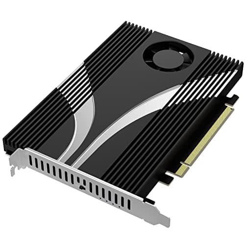 Sabrent 4-Drive NVMe SSD to PCIe 4.0 X 16 Adapter Card with Active Cooling [EC-P4BF]