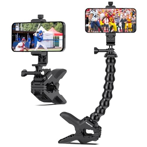 Sametop Phone Holder Clamp Gooseneck Mount Cell Phone Desk Clip for iPhone