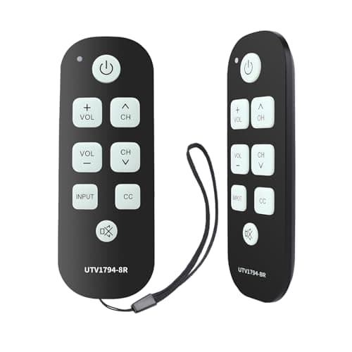 Seniors Elderly Big Button Universal Remote Control, Learning Glow Keys Remote Basic Simple Easy Control and Compatible with LG Samsung Sony JVC Toshiba Sharp Panasonic Technika Hitachi Polaroid TVs