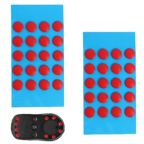 XINXINGDINGSHENG 40 PCS Mouse Skates Feet, 6mm Teflon Self-Adhesive Dot Mouse Feet Skates, Curved Gaming Mouse Feet Replacement for Smooth Glide, Gaming Precision