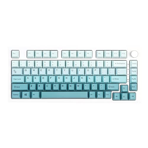 EPOMAKER EmeraldMist 149 Keys PBT Keycaps, Cherry Profile Dye Sublimation Keycaps Set for Mechanical Gaming Keyboard, Compatible with Cherry Gateron Kailh Otemu MX Structure
