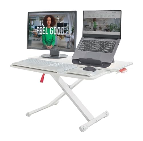 Leitz Ergo Cosy Standing Desk Converter with Sliding Tray 65320085