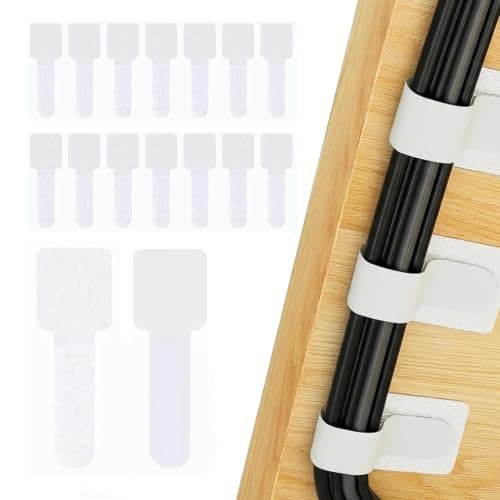 50 Pcs Under Desk Cable Clips,Self-Adhesive Cable Organizer