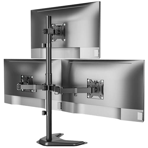 monTEK Triple Monitor Stand for 17-32 Inches Screens up to 10kg Each Arm