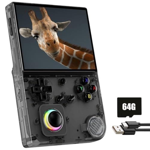 RG40XXV Handheld Game Console RG 40XXV 4.0'' IPS Screen with 64G TF Card Pre-Installed 5228 Games Supports 5G WiFi 4.2 Bluetooth Online Fighting,Streaming and HD Retro Emulator RG40XX