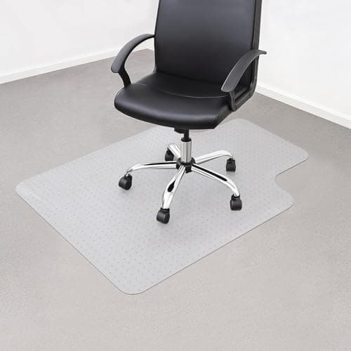 SUNNYNEST Office Chair Desk Mat 90x120cm PVC Safety Non Slip Floor Mats