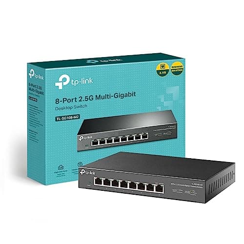 TP-Link TL-SG108-M2 8-Port 2.5Gbps Network Switch, Ethernet Splitter