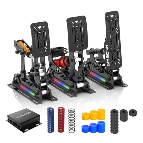 SIMSONN PRO X Ultra Racing Simulator Hydraulic Pedal Sim Racing Pedals for PC (PRO X Ultra P3-H3)