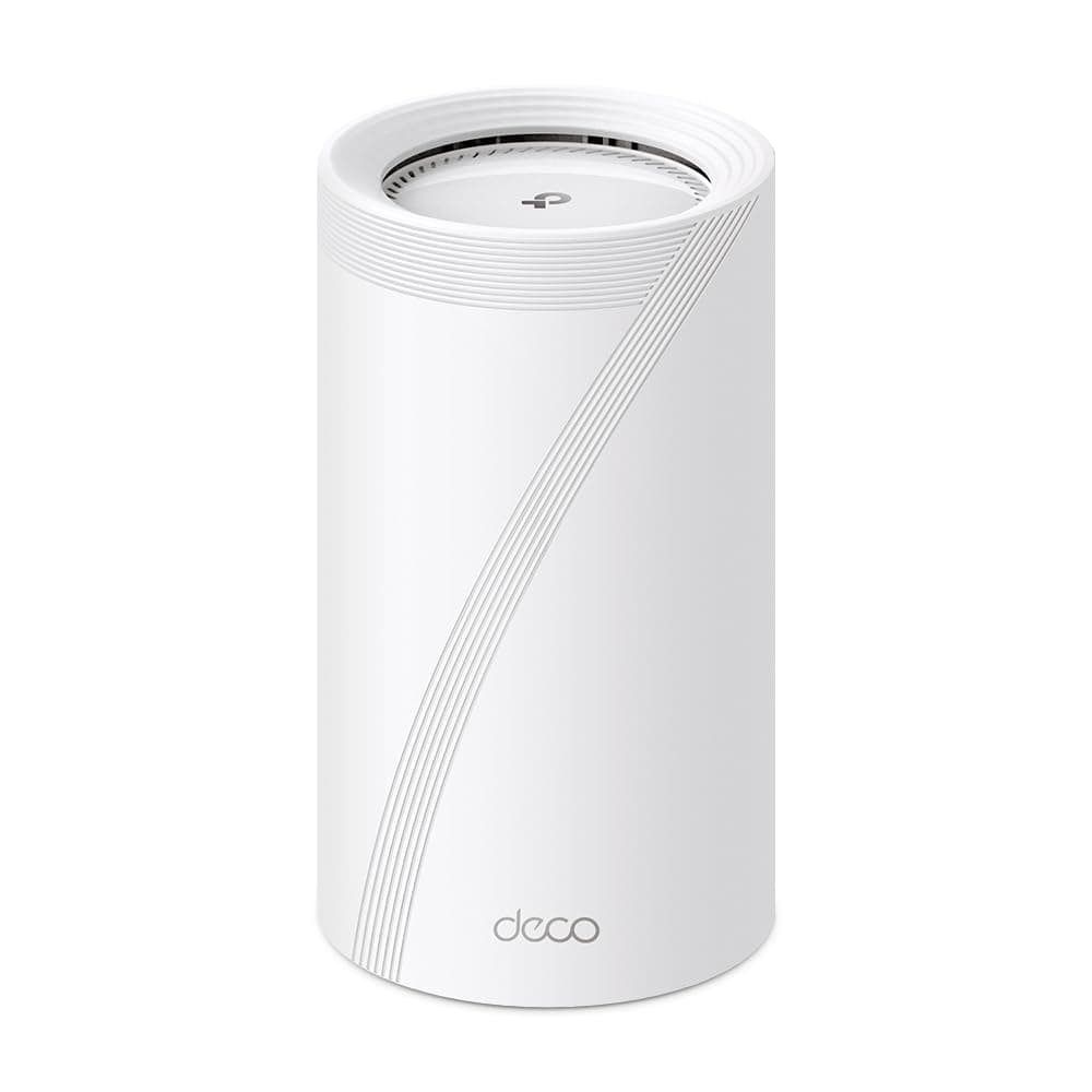 TP-Link Deco BE85(1-pack), BE19000 Tri-Band All-Home Mesh Wi-Fi 7 System, 1x 10Gbps LAN/WAN Port, 320MHz Channels, Works on 6GHz Band, Connectivity up to 200 Devices, VPN, WPA3