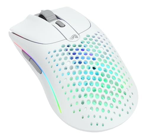 GLORIOUS Model O 2 Wireless Gaming Mouse (White) | 68g Ultralight Symmetrical Form, 2.4GHz And Bluetooth 5.2, BAMF 2.0 Sensor, 80M Clicks Rated Switches, PTFE Skates