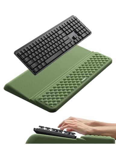 Vaydeer Keyboard Stand with Wrist Rest, Memory Foam, Dark Green