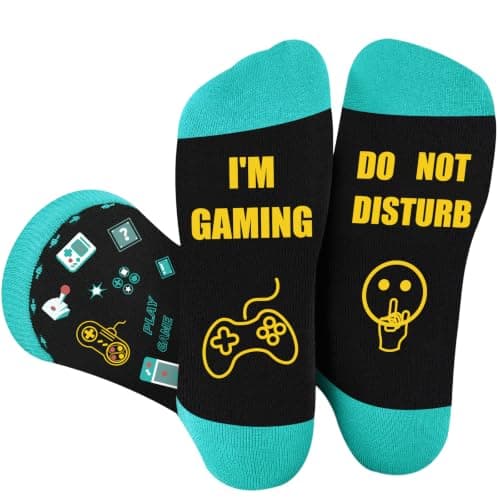 Effeet Funny Socks Men, Novelty Gamer Gifts for Men, Stocking Fillers