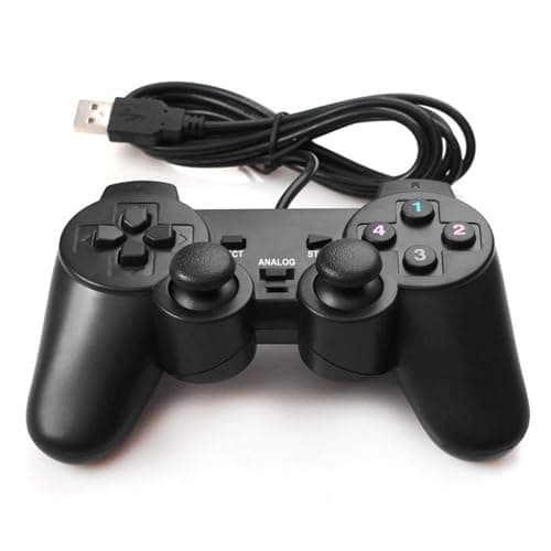 USB Wired Game Controller for Windows PC/Raspberry Pi Gamepad Remote Controller Dual Vibration Gaming Joystick Joypad for Desktop Laptop Computer(Windows 11/10/8/7) & Roblox/Steam/RetroPie/RecalBox